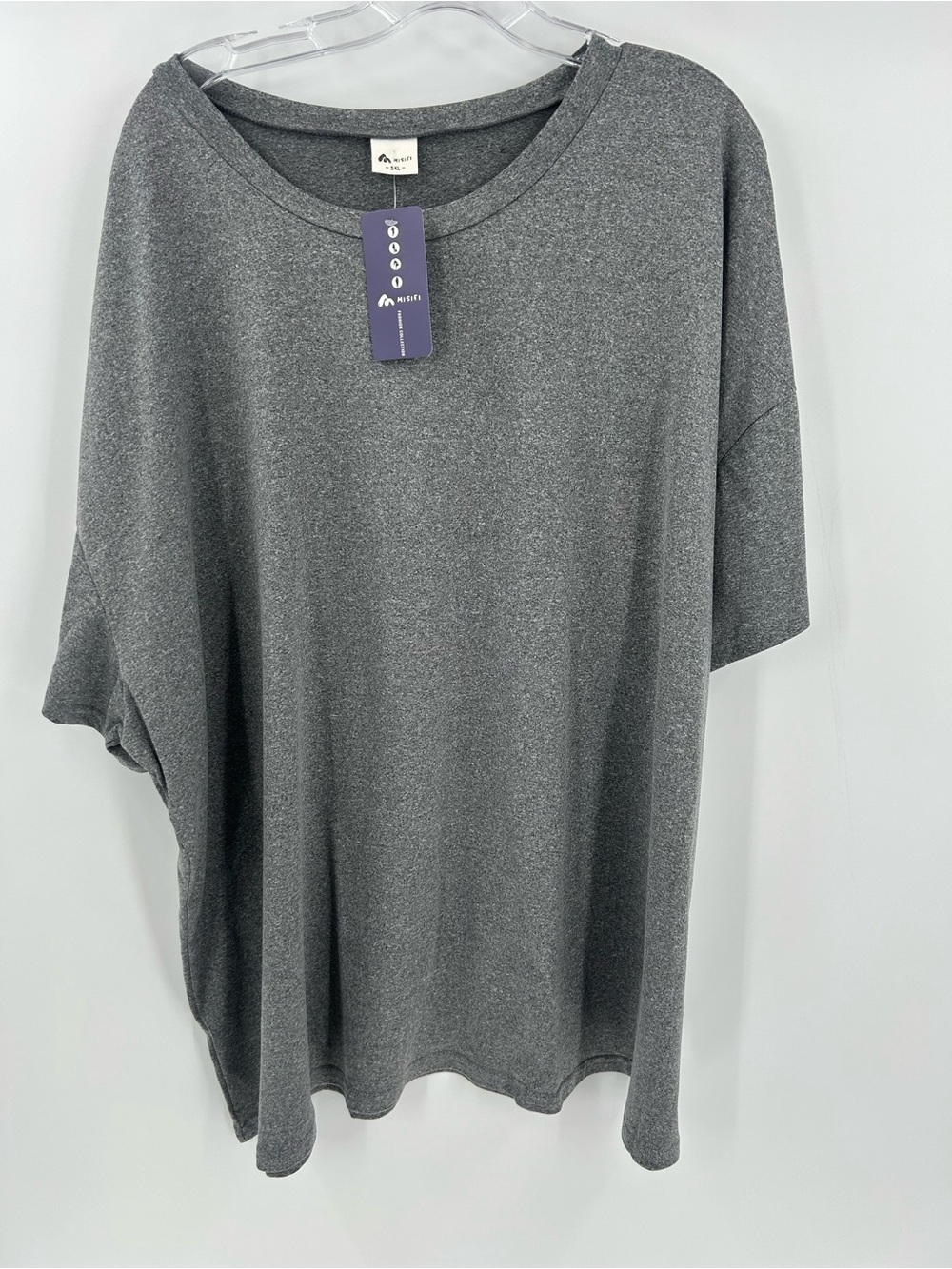 MISIFI Gray Classic Tee 5XL
